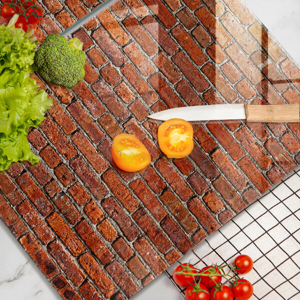 Tagliere in vetro temperato Muro di muro di mattoni