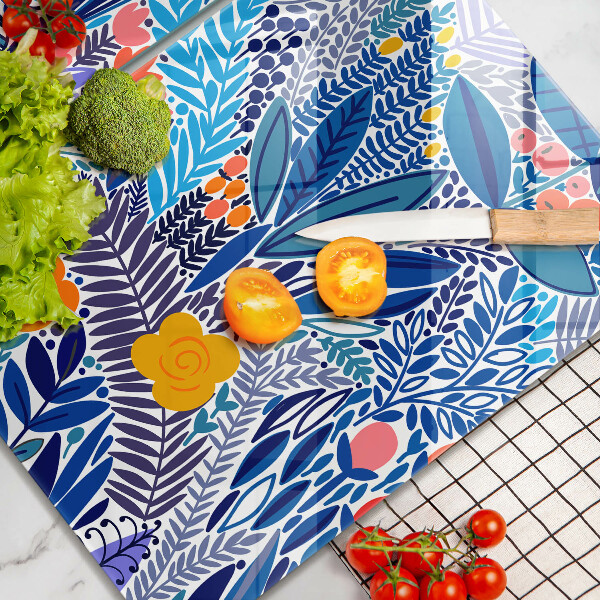 Tagliere in vetro temperato Prato dipinto