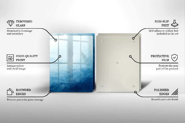 Tagliere in vetro temperato Sfondo astratto