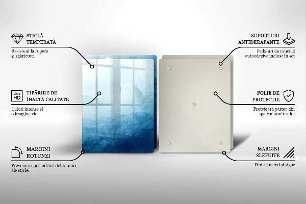 Tagliere in vetro temperato Sfondo astratto