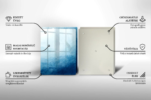 Tagliere in vetro temperato Sfondo astratto