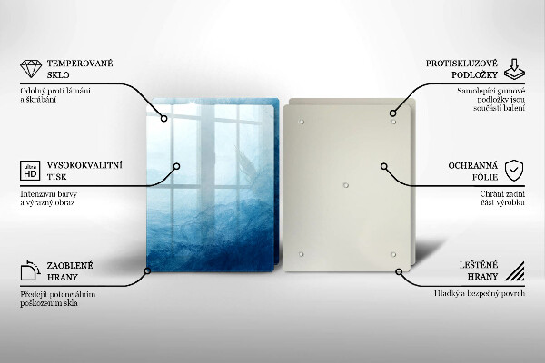 Tagliere in vetro temperato Sfondo astratto