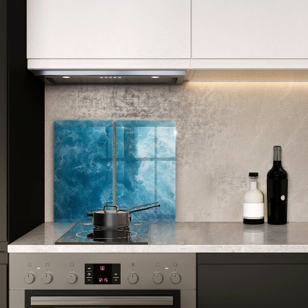 Tagliere in vetro temperato Acqua blu