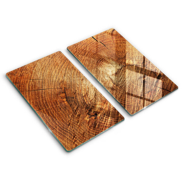 Tagliere in vetro temperato Venatura del legno dell'albero