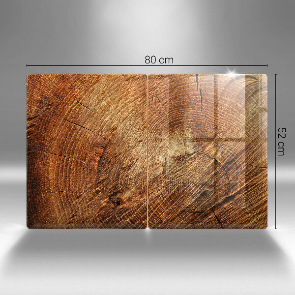 Tagliere in vetro temperato Venatura del legno dell'albero