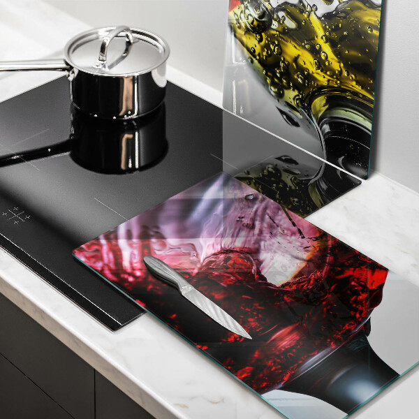 Tagliere in vetro temperato Bicchieri di vino