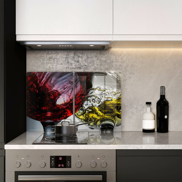 Tagliere in vetro temperato Bicchieri di vino