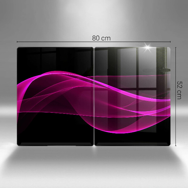 Tagliere in vetro temperato Astrazione rosa