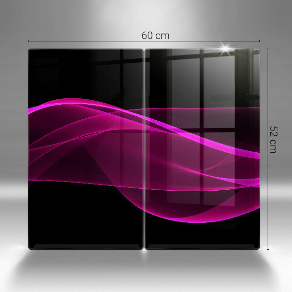 Tagliere in vetro temperato Astrazione rosa