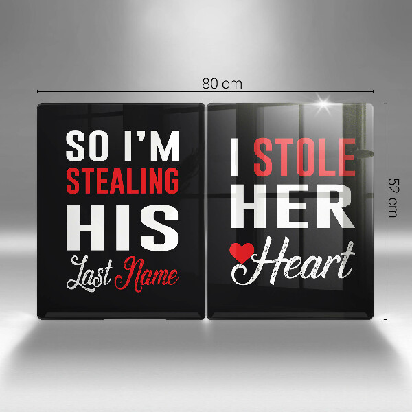 Tagliere in vetro temperato Iscrizione frase modello