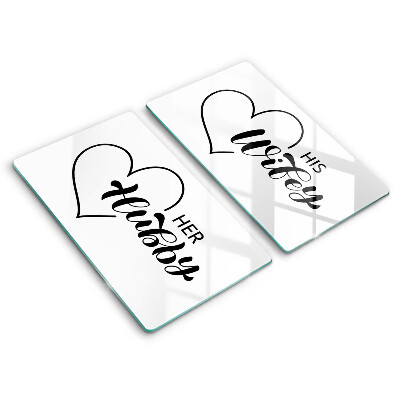 Tagliere in vetro temperato Iscrizione frase modello