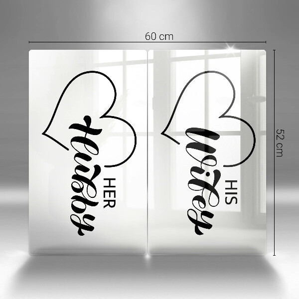 Tagliere in vetro temperato Iscrizione frase modello