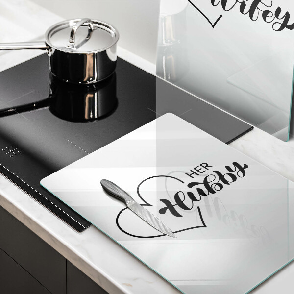 Tagliere in vetro temperato Iscrizione frase modello