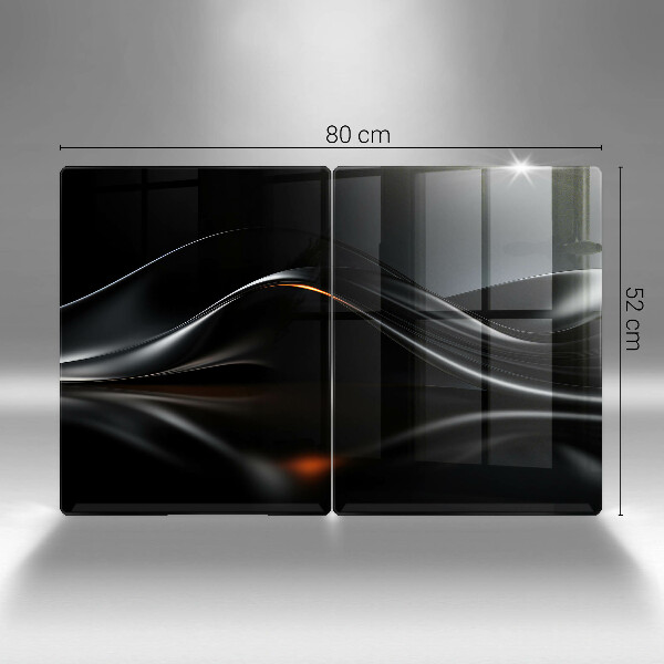 Tagliere in vetro temperato Progettazione 3D astratta