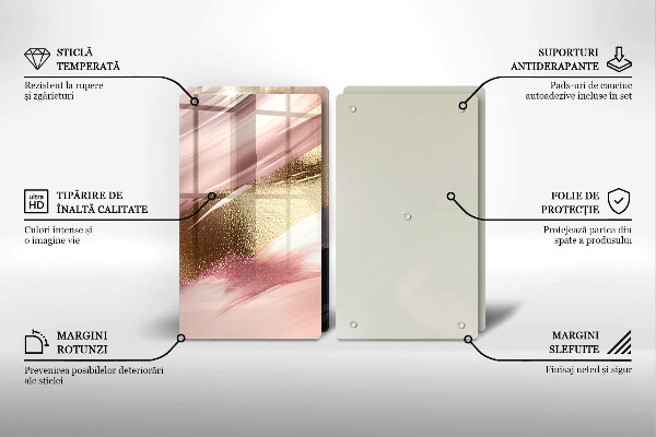 Tagliere in vetro temperato Macchie pastello