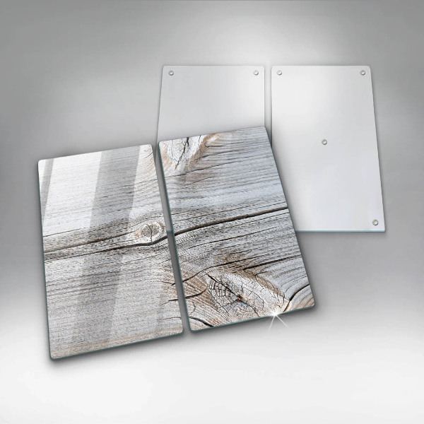 Tagliere in vetro temperato Struttura in legno chiaro