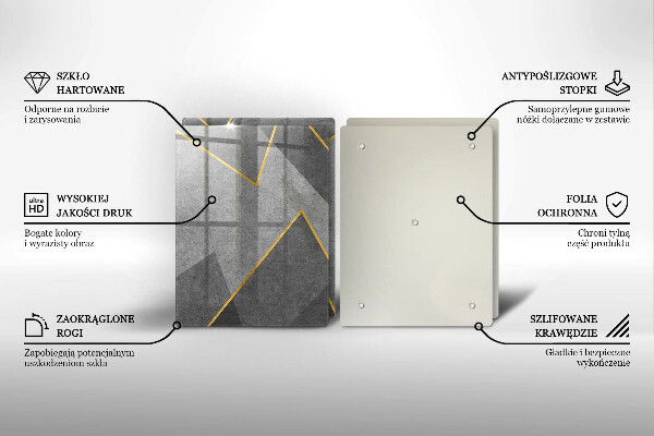 Tagliere in vetro temperato Forme taglienti