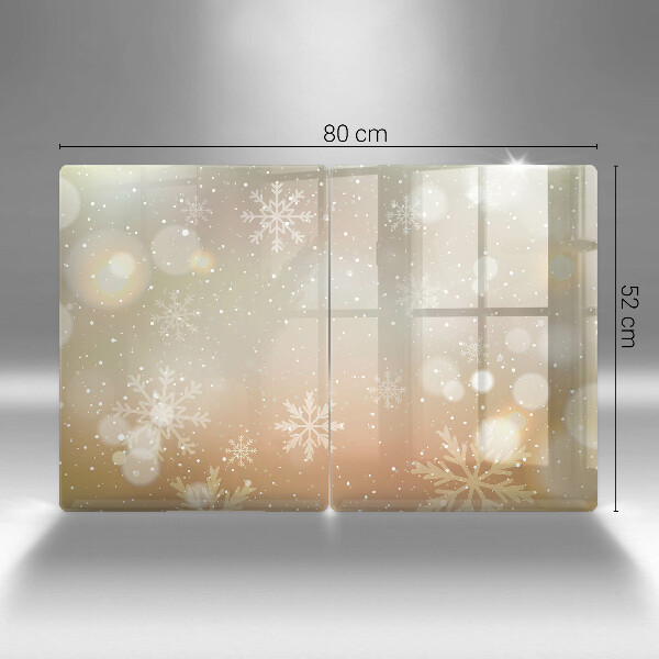 Tagliere in vetro temperato Fiocchi di neve