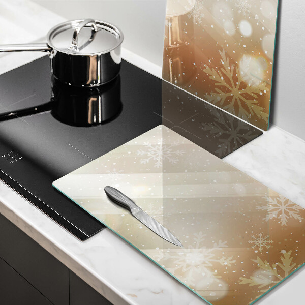 Tagliere in vetro temperato Fiocchi di neve