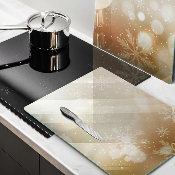 Tagliere in vetro temperato Fiocchi di neve