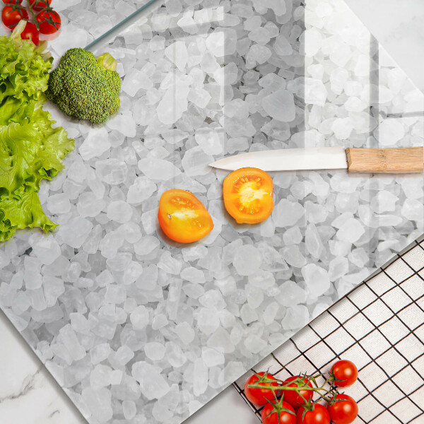 Tagliere in vetro temperato Cristalli di sale