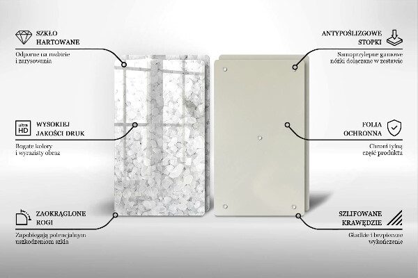 Tagliere in vetro temperato Cristalli di sale