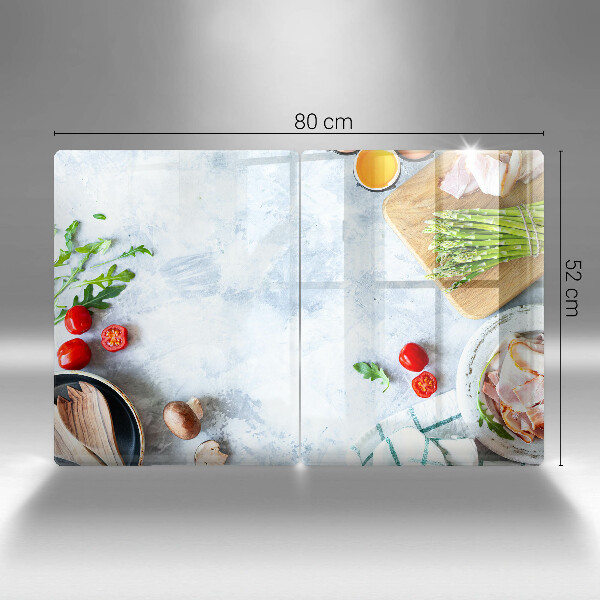 Tagliere in vetro temperato Ingredienti in cucina