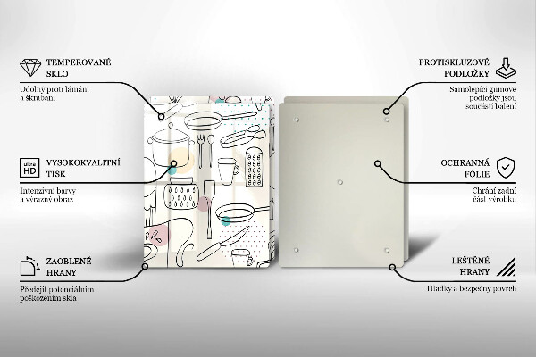 Tagliere in vetro temperato Accessori per la cucina