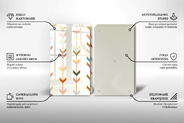 Tagliere in vetro temperato Elementi geometrici