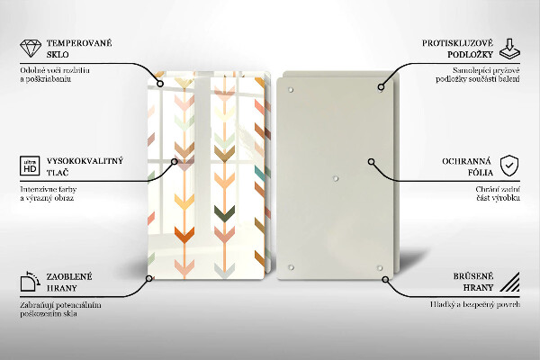 Tagliere in vetro temperato Elementi geometrici