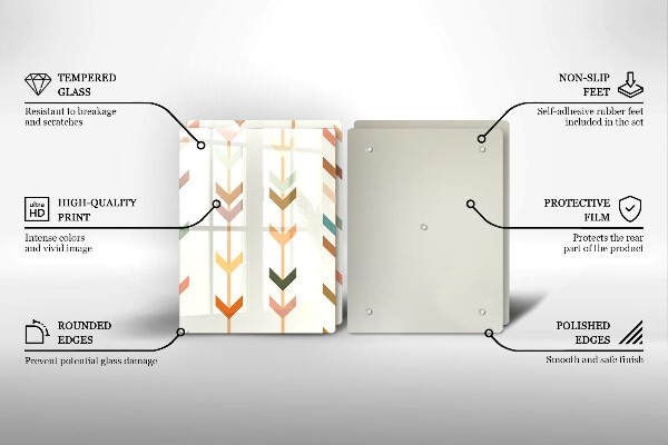 Tagliere in vetro temperato Elementi geometrici