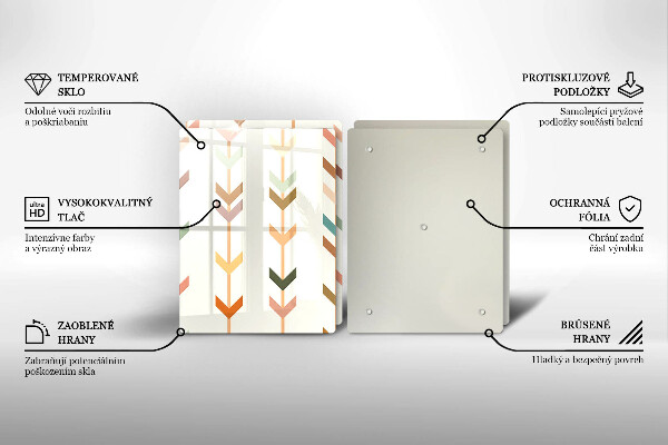 Tagliere in vetro temperato Elementi geometrici