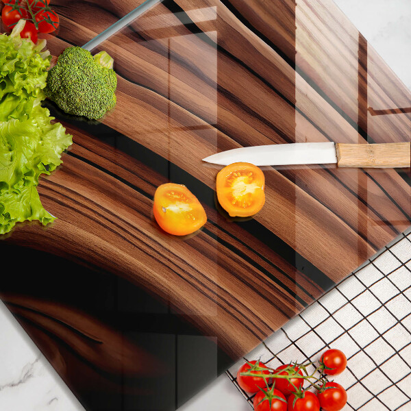 Tagliere in vetro temperato Struttura in legno