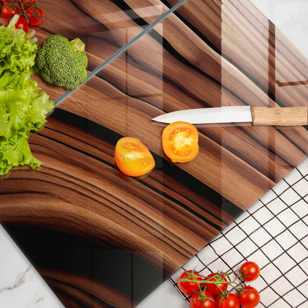 Tagliere in vetro temperato Struttura in legno