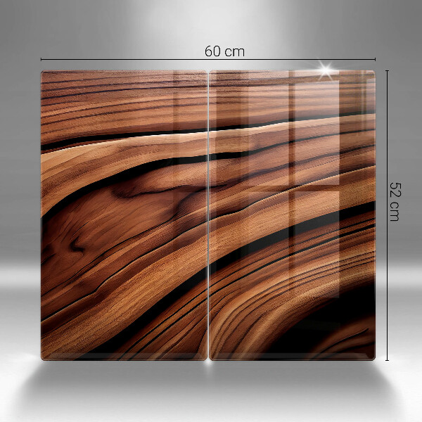 Tagliere in vetro temperato Struttura in legno