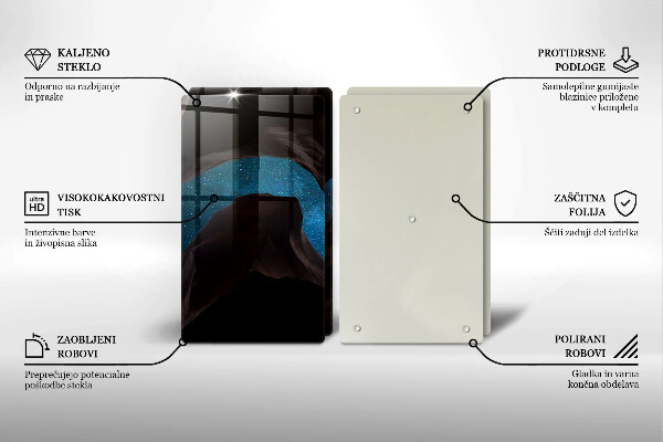 Tagliere in vetro temperato Cielo stellato