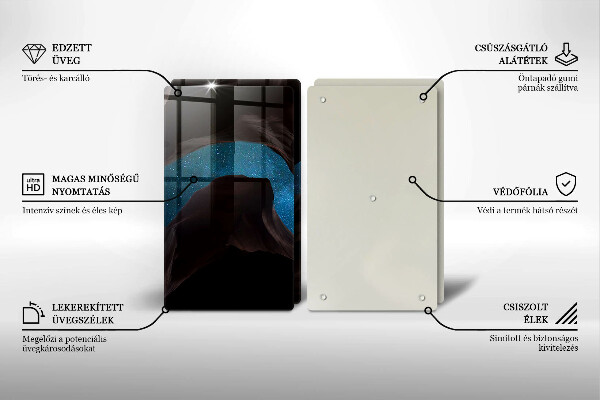 Tagliere in vetro temperato Cielo stellato