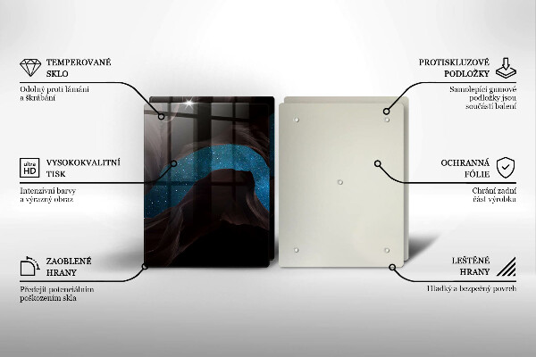 Tagliere in vetro temperato Cielo stellato