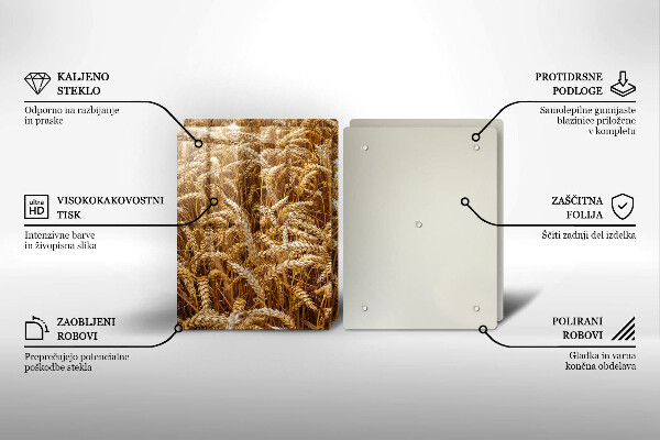 Tagliere in vetro temperato Campo di grano