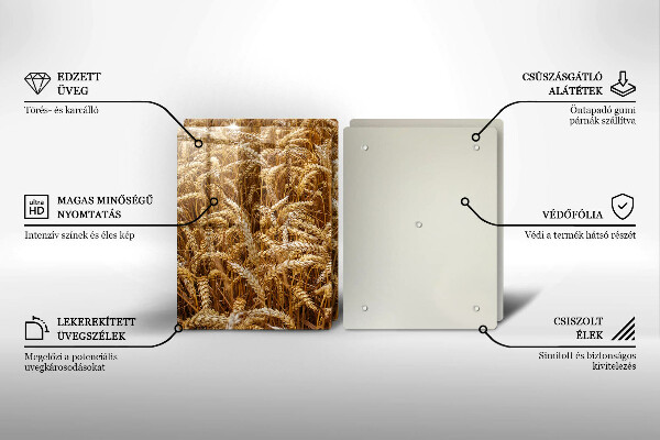 Tagliere in vetro temperato Campo di grano