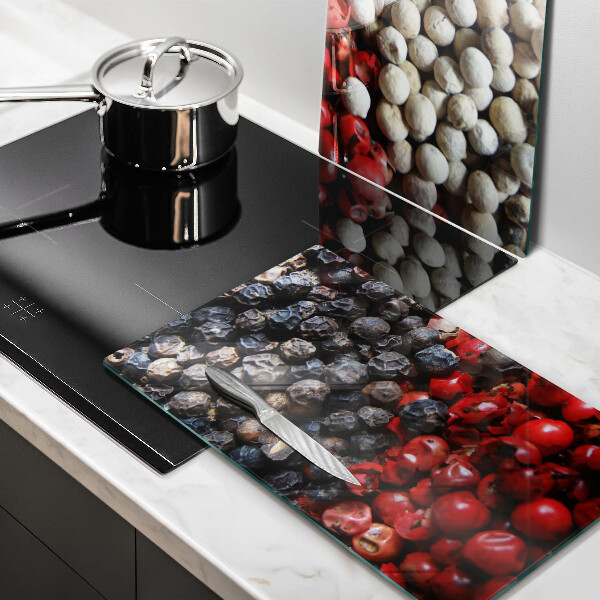 Tagliere in vetro temperato Pepe nero