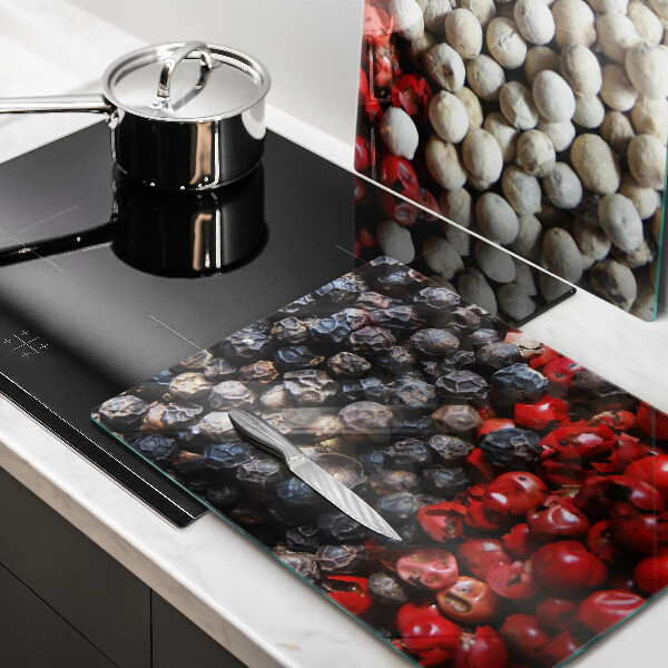 Tagliere in vetro temperato Pepe nero