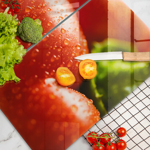 Tagliere in vetro temperato Pepe rosso