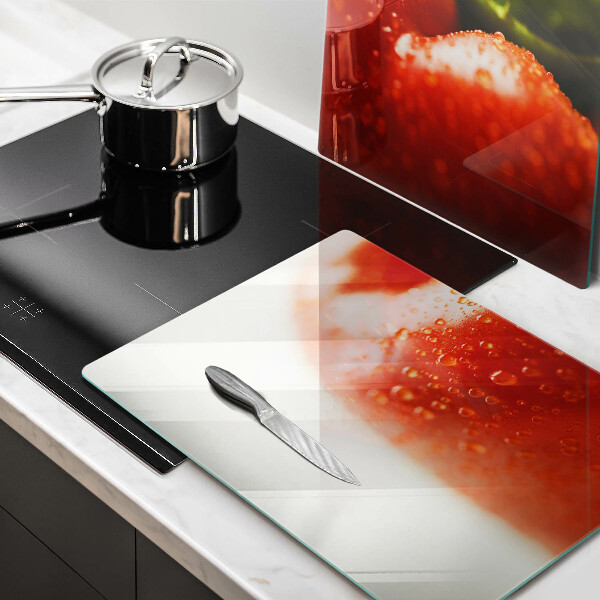 Tagliere in vetro temperato Pepe rosso