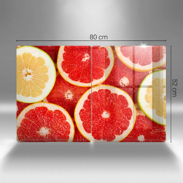 Tagliere in vetro temperato Fette di pompelmo