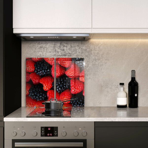 Tagliere in vetro temperato Lamponi e more