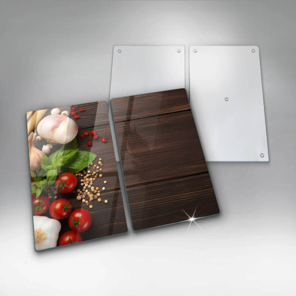 Tagliere in vetro temperato Verdure sul tavolo