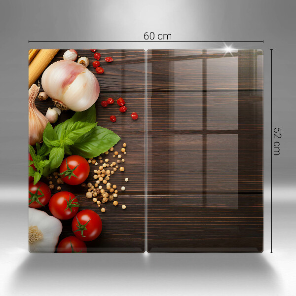 Tagliere in vetro temperato Verdure sul tavolo