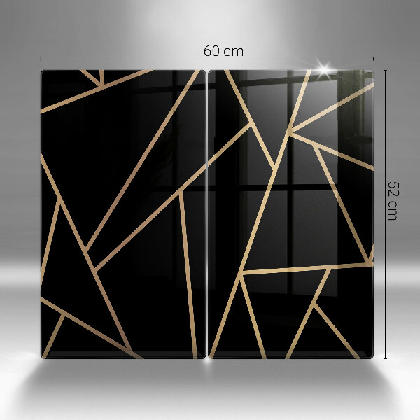 Tagliere in vetro temperato Astrazione nera