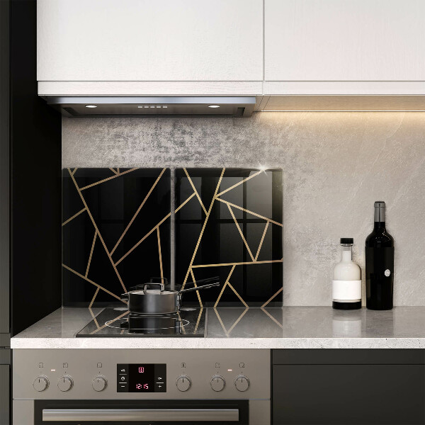 Tagliere in vetro temperato Astrazione nera